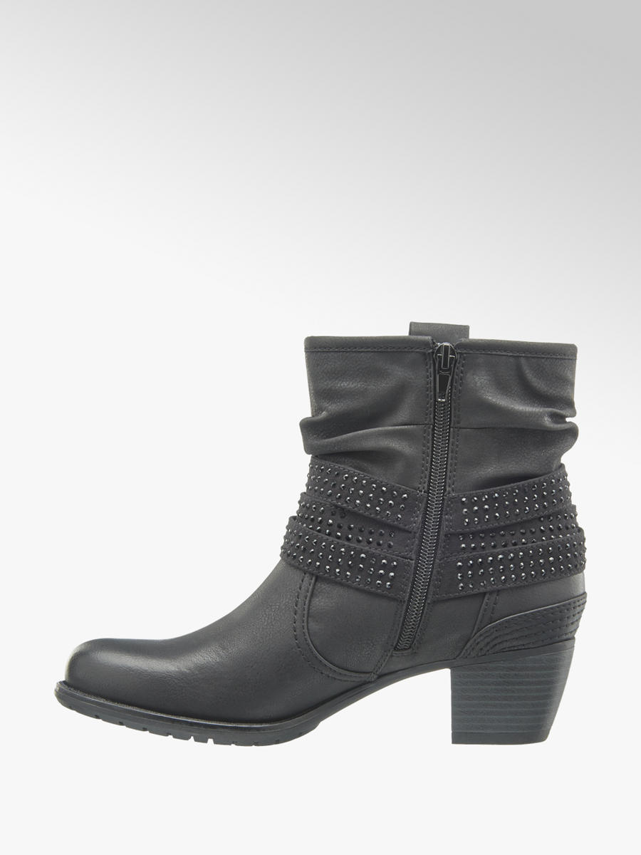 Damen Stiefeletten mit Nieten von Graceland in schwarz ... Damen Stiefeletten mit Nieten von Graceland in schwarz ...